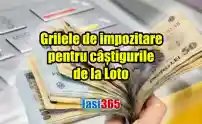 Grilele de impozitare pentru castigurile la loto