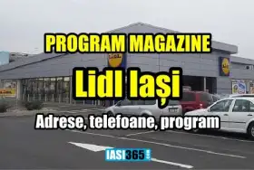 Program magazine LIDL Iasi