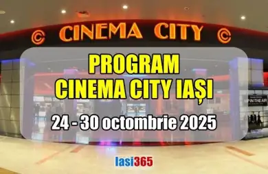 Programul filmelor la Cinema City Iași, 24 - 30 octombrie 2025 Programul Cinema City Iași – 24 - 30 octombrie 2025