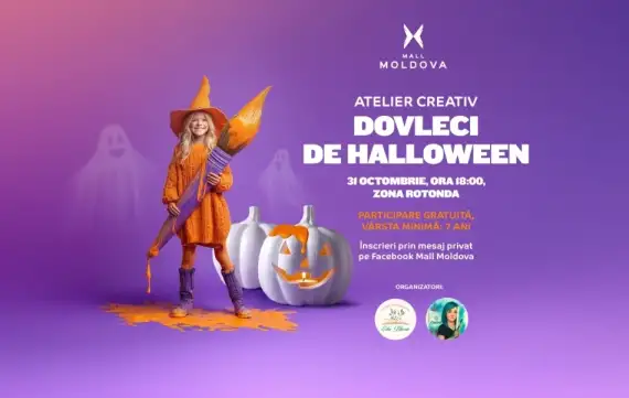atelier creativ dovleci pentru copii octombrie 2025 Moldova Mall